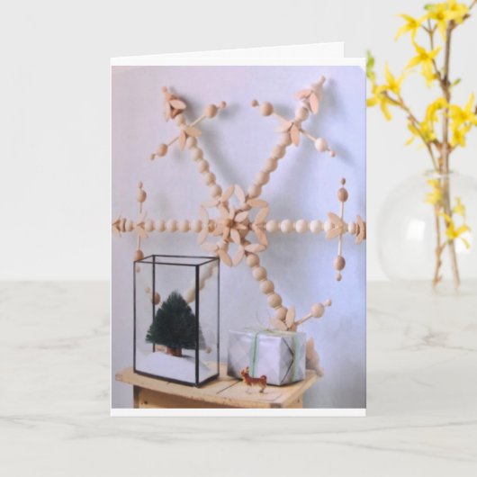 ***MAG UW CHRISTMAS-SASON KORT ZIJN** KAART (Gele Bloem)