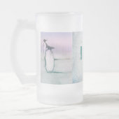 Mag van glas, bevroren matglas bierpul (Links)