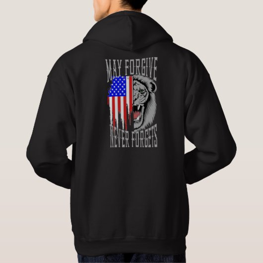Mag Vergeven, Nooit Vergeet Leeuw Sweatshirt (Achterkant)