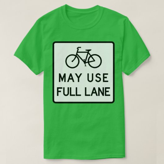 Mag volledige lane gebruiken t-shirt (Design voorkant)