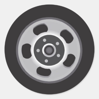 Mag wielen ronde sticker