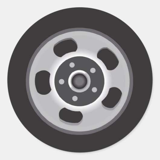 Mag wielen ronde sticker (Voorkant)