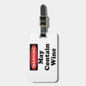 Mag wijn bevatten bagagelabel (Voorkant verticaal)