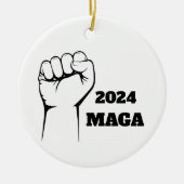 MAGA 2024 Kerstboom Ornament Decor (Voorkant)