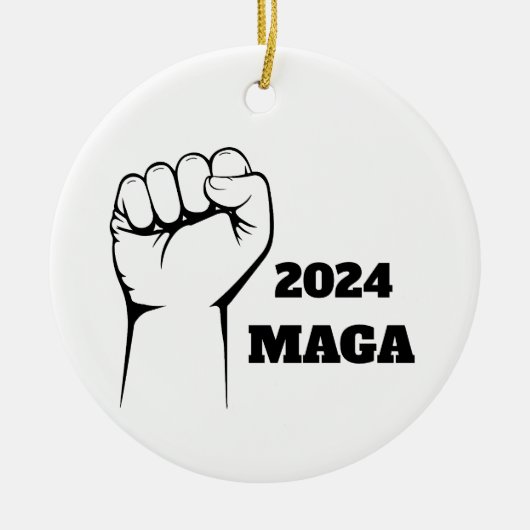 MAGA 2024 Kerstboom Ornament Decor (Voorkant)