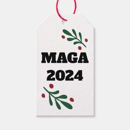 MAGA 2024 Kerstmis Cadeaulabel (Voorkant)