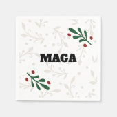 MAGA 2024 Kerstmis Servet (Voorkant)