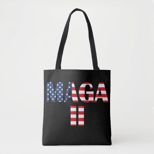 MAGA 2, Amerikaanse vlag Tote Bag (Voorkant)
