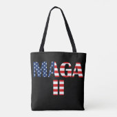 MAGA 2, Amerikaanse vlag Tote Bag (Achterkant)