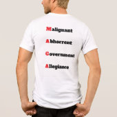 MAGA 4 Tri-Blend SHIRT (Achterkant)