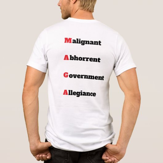 MAGA 4 Tri-Blend SHIRT (Achterkant)