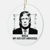 MAGA aangegeven Keramisch Ornament (Links)