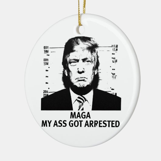 MAGA aangegeven Keramisch Ornament (Links)