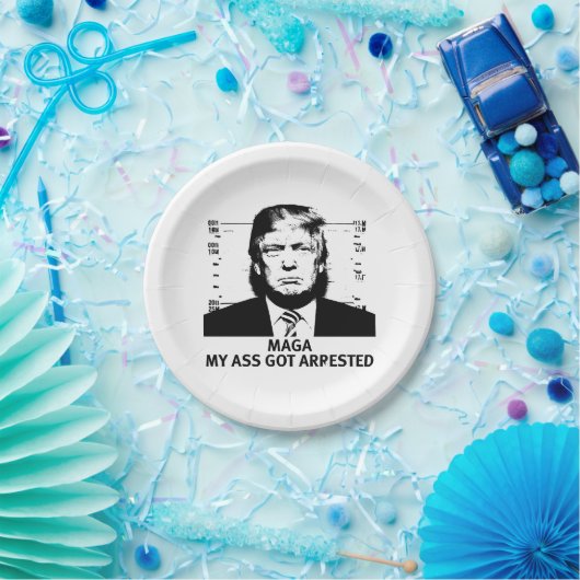 MAGA aangegeven Papieren Bordje (Feest)