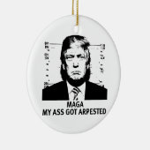 MAGA Aangeklaagd Keramisch Ornament (Rechts)