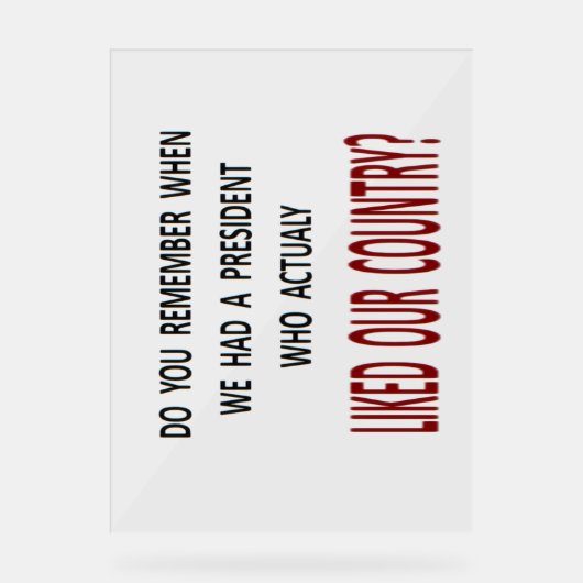 MAGA ACRYL BORD (Voorkant)