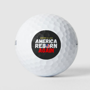 Maga American herboren na inauguratie Trump Golfballen