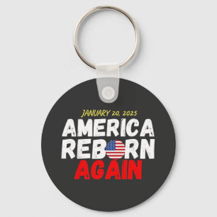 Maga American herboren na inauguratie Trump Sleutelhanger