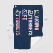 MAGA—Attorney krijgen advocaten, VS vlag Golfhanddoek (Insitu)