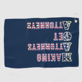 MAGA—Attorney krijgen advocaten, VS vlag Golfhanddoek (Horizontaal)