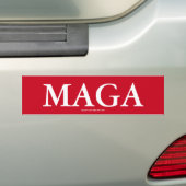 MAGA-Bumpersticker Bumpersticker (Op auto)