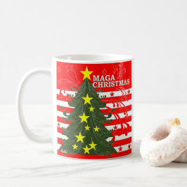 MAGA Christmas Patriotic Koffiemok