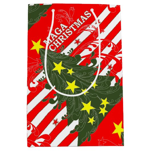 MAGA Christmas Patriotic Medium Cadeauzakje (Voorkant)