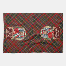 MAGA Christmas Tartan Plaid Santa Trump Theedoek
