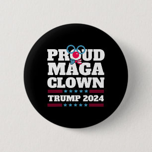 Maga Clown Trump 2024 Verenigde Staten New York Br Ronde Button 5,7 Cm