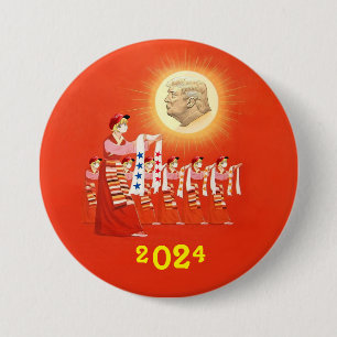 MAGA Don 2024 Ronde Button 7,6 Cm