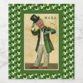 MAGA DONALD TRUMP ST. PATRICK'S DAY IERS WIJN ETIKET (Enkel label)