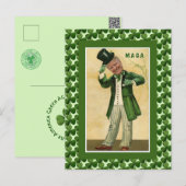 MAGA Donald Trump St. Patrick's Day Shamrocks Briefkaart (Voorkant / Achterkant)