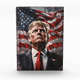 MAGA Donald Trump Vlag Huis Decoratie Acryl Blok