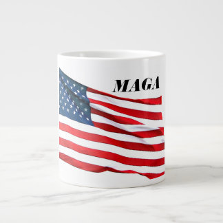 MAGA Flag Coffee Cup Grote Koffiekop