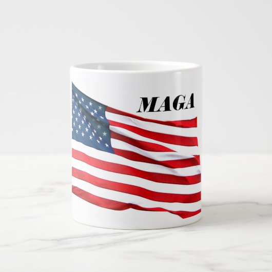 MAGA Flag Coffee Cup Grote Koffiekop (Voorkant)