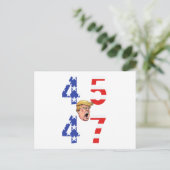 Maga Gear Donald Trump 45-47 Briefkaart (Staand voorkant)