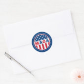 MAGA gepersonaliseerd Initiaal ronde Stickers (Envelop)