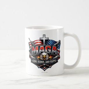 MAGA: God, wapens en lef. Koffiemok