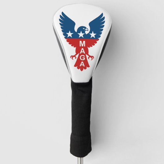MAGA Hawk Golf Club Driver Hoesje Golfheadcover (Voorkant)