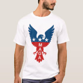 MAGA Hawk Patriotic Emblem T-shirt (Voorkant)