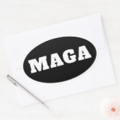 MAGA heeft geen beschrijving nodig Ovale Sticker (Envelop)