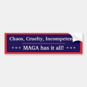 MAGA heeft het allemaal Bumpersticker (Voorkant)