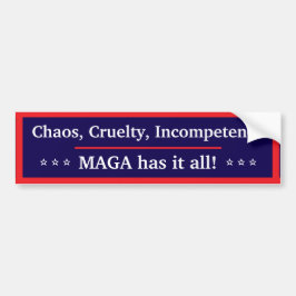 MAGA heeft het allemaal Bumpersticker