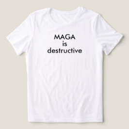 MAGA is destructief Tri-Blend Shirt