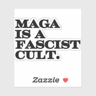 Maga is een fascistische sekte. sticker