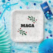 MAGA kerstfeest borden Papieren Bordje (Feest)