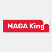 MAGA King Bumpersticker (Voorkant)