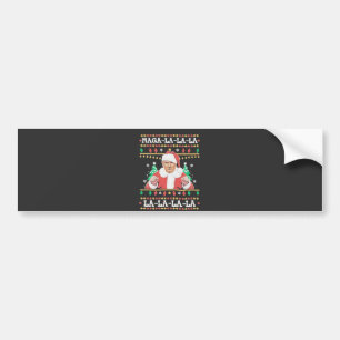 Maga La La La Trump Kerst Inauguratie 47e Bumpersticker