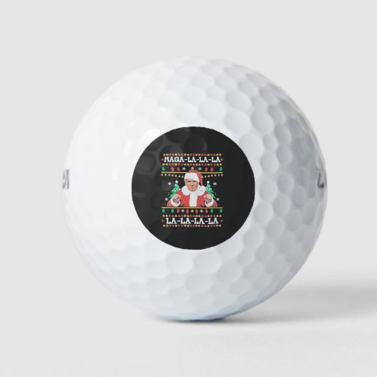 Maga La La La Trump Kerst Inauguratie 47e   Golfballen (Voorkant)