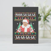 Maga La La La Trump kerstinhuldiging 47e Bedankkaart (Staand voorkant)